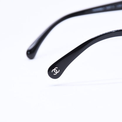 Chanel Sunglasses Eyewear CC Logo Black Hexagon Frame — view 8