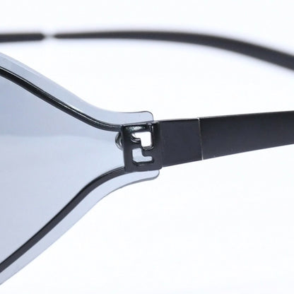 Fendi Sunglasses Eyewear 72 Black Metal Acetate Zucca Motif — view 7