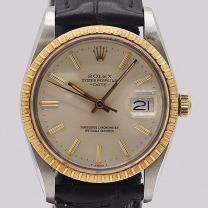 Rolex Oyster Perpetual Date Automatic Champagne Dial Watch