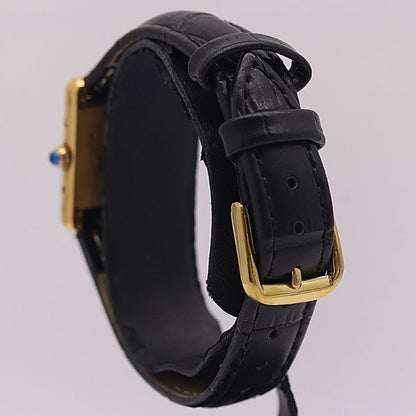 Cartier Must Tank Vermeil 925 Sterling Silver Quartz Dial Watch 8 Ant Tam — view 3