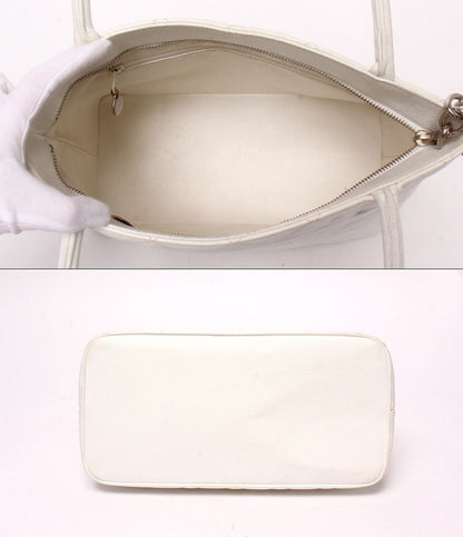 Chanel Tote Shoulder Bag Silver Stand Quilted — view 3