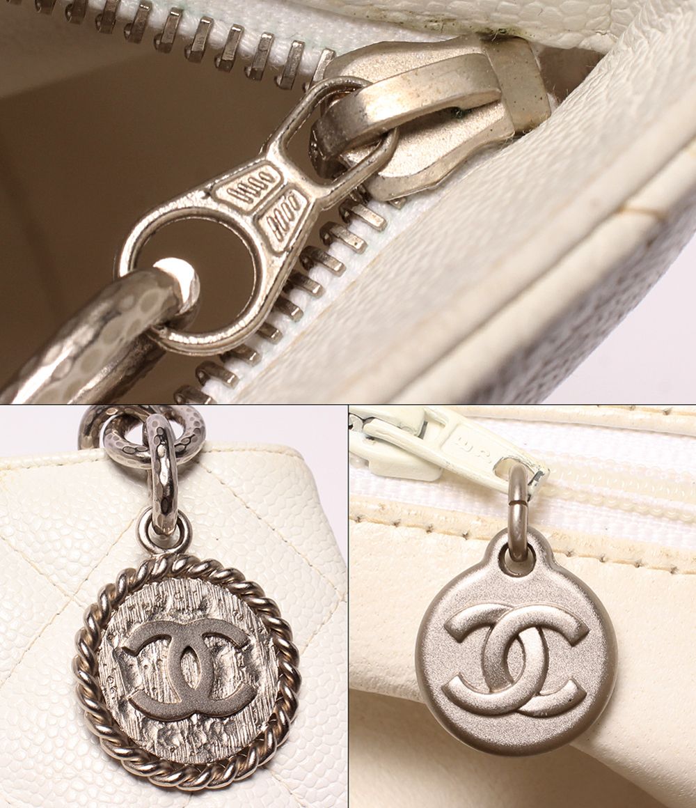 Chanel Tote Shoulder Bag Silver Stand Quilted — view 6
