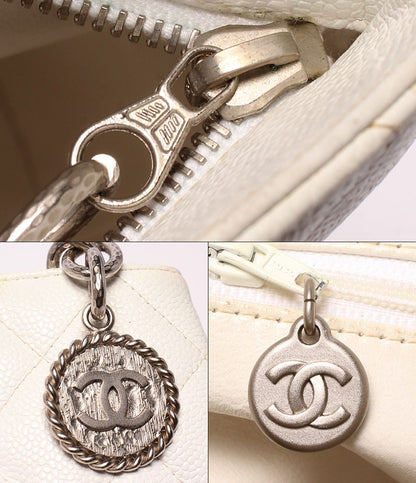 Chanel Tote Shoulder Bag Silver Stand Quilted — view 6
