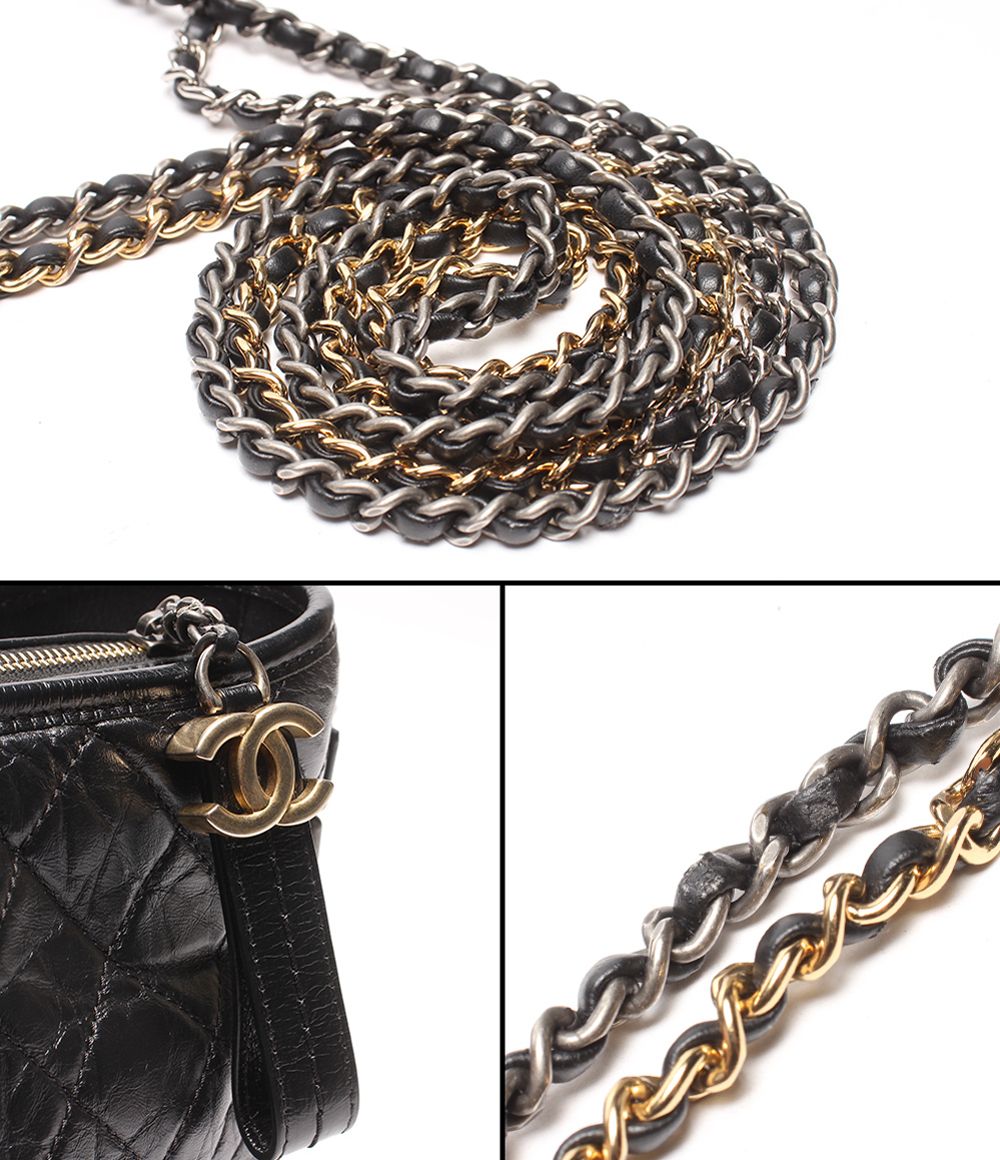 Chanel Chain Shoulder Bag Quilted Hobo Large Gabriel — view 8