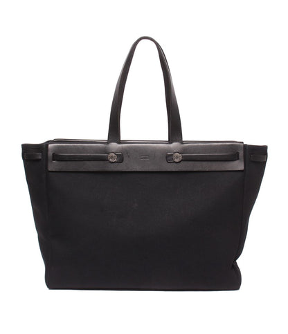 Hermes Tote Shoulder Bag Silver Herbag Cabas MM