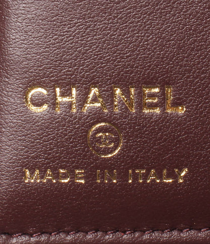 Chanel Bifold Wallet Passport Case Quilted Gold Caviar Leather — view 6
