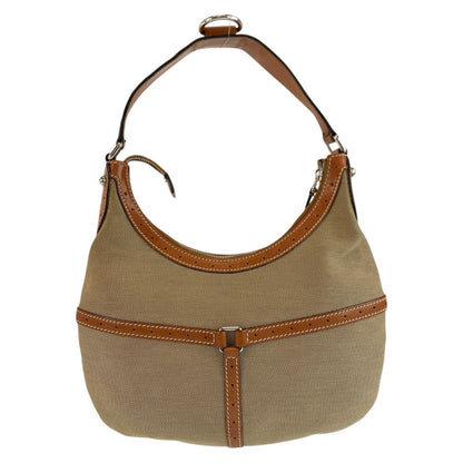 Gucci Interlocking Sherry Line Hobo Beige Brown Silver Shoulder Bag — view 2