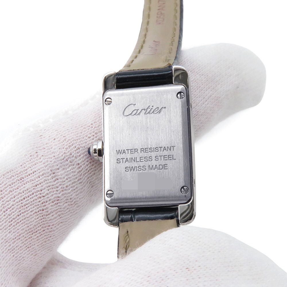 Cartier Tank American Mini Watch Silver Dial — view 6
