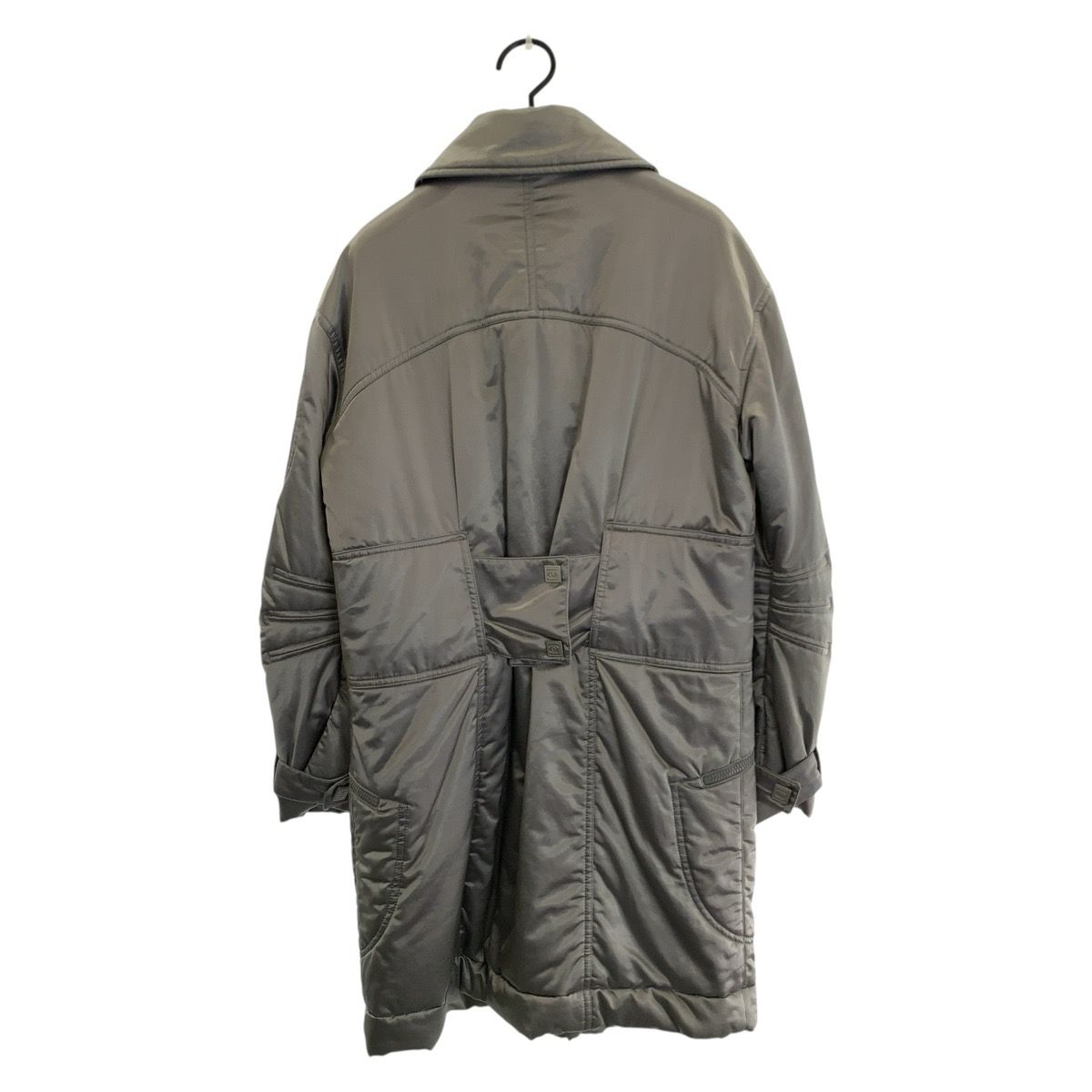 Chanel Sports Line CC Logo Gray Silver Down Coat Zip Upcoat — view 2