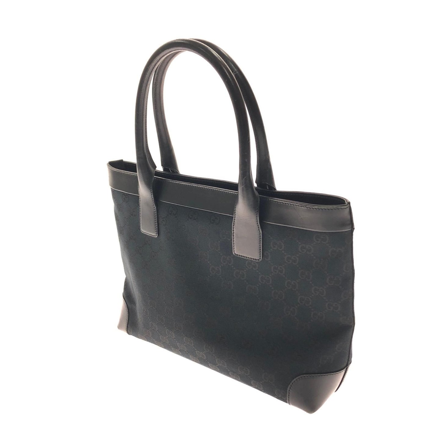Gucci Handle Tote GG Canvas Leather Black — view 2