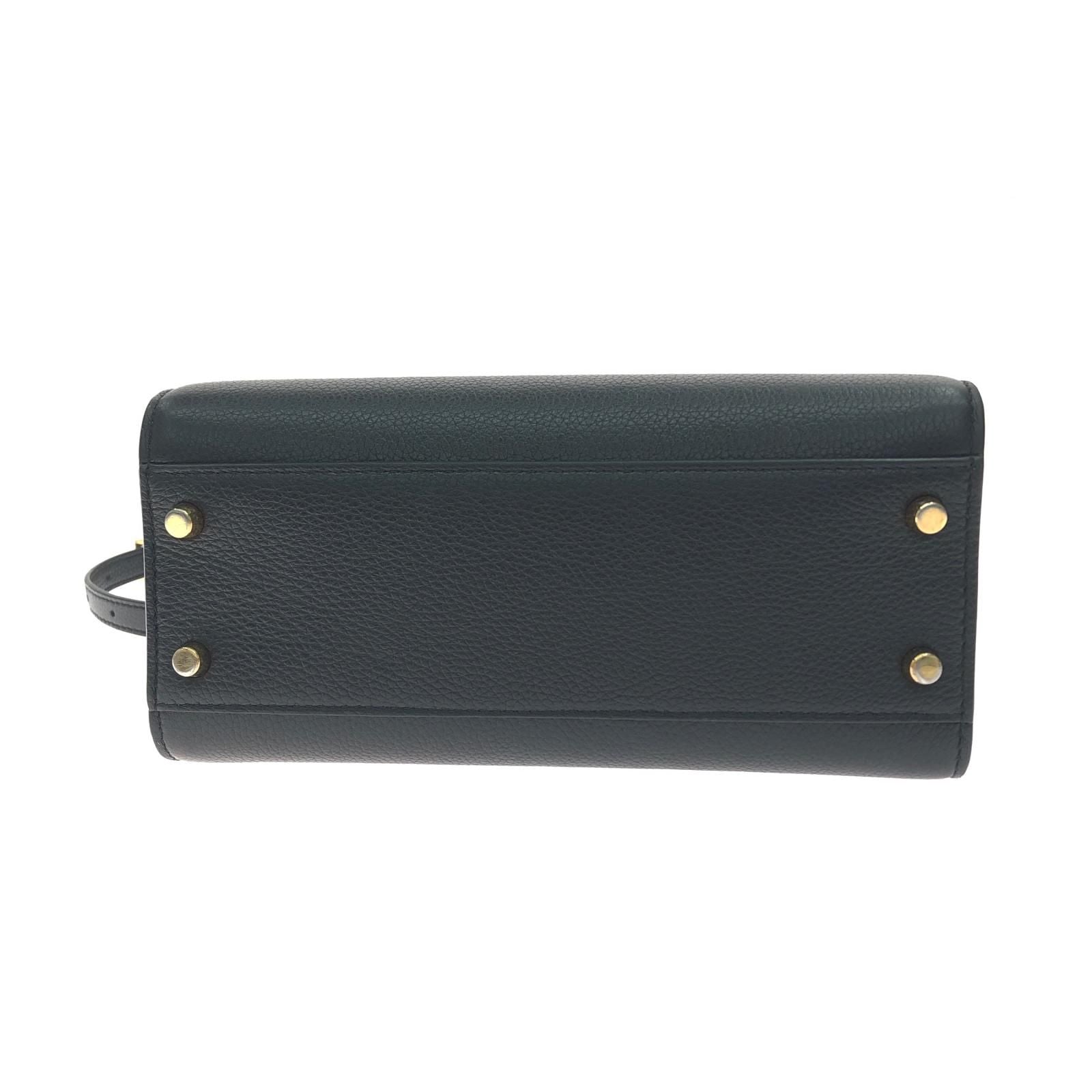 Versace 2-Way Bag Handle Shoulder Virtus Black Beige — view 4