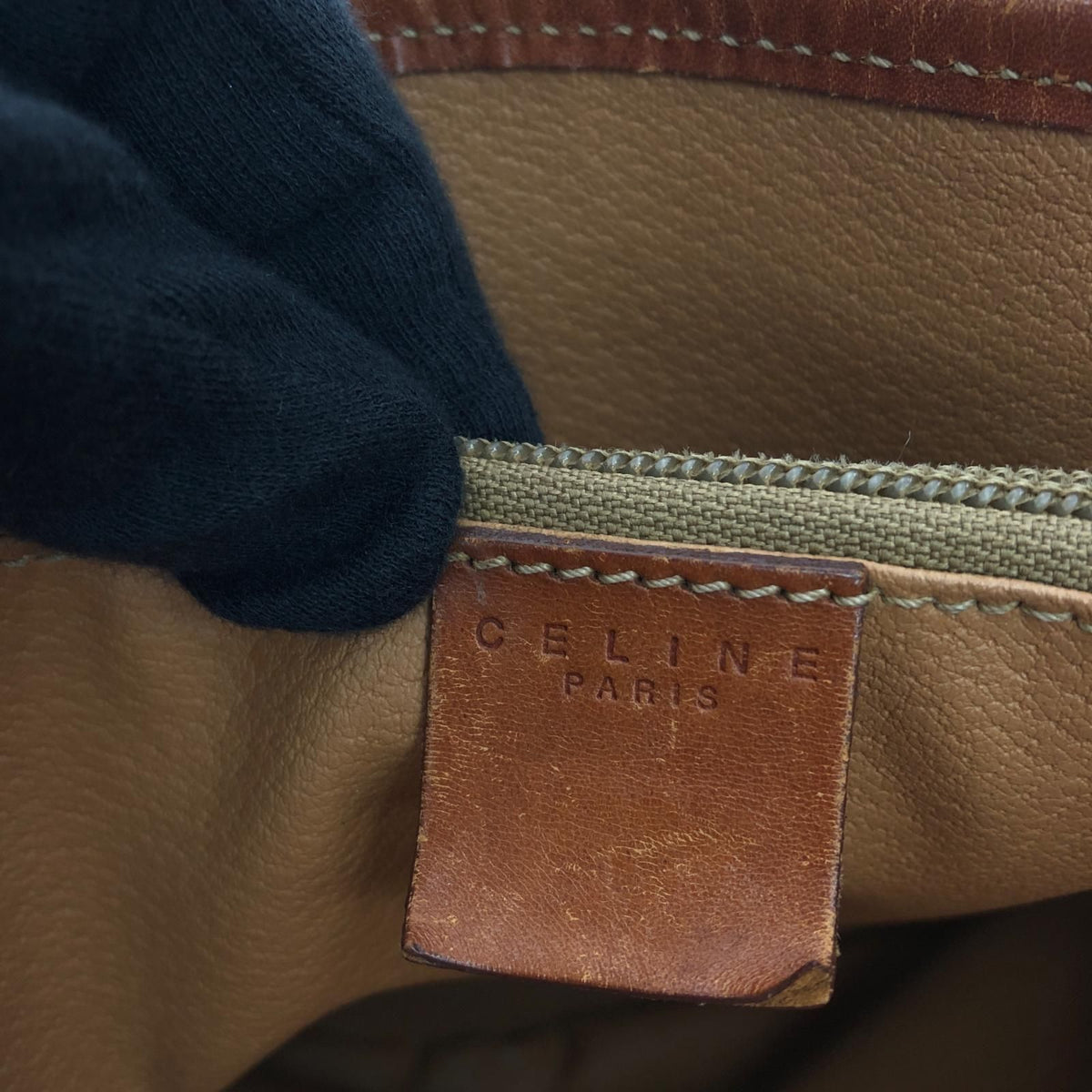 Celine Tote Shoulder Macadam Vintage Brown — view 6
