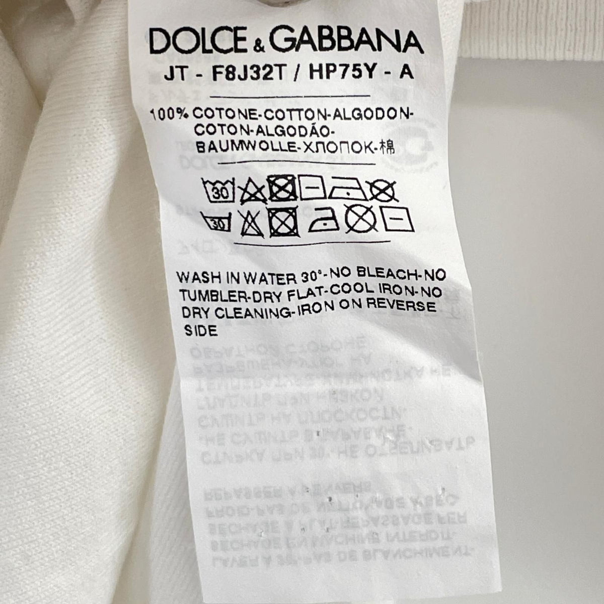 Dolce & Gabbana White D&G L'originale Print T-Shirt 36 — view 4