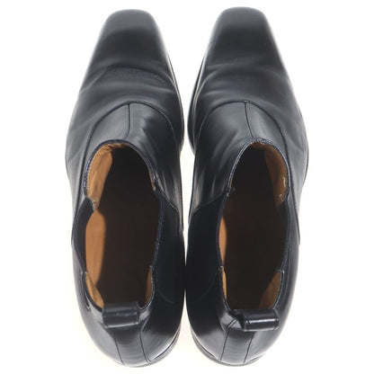 Gucci Logo Leather Side Gore Boots Black — view 4