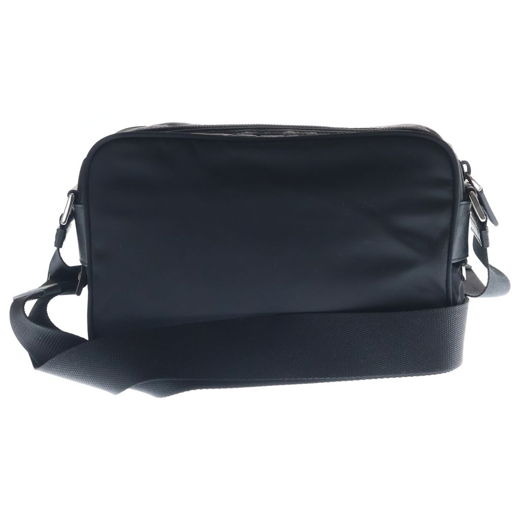 Prada Triangle Logo Re-Nylon Shoulder Bag Black — view 2