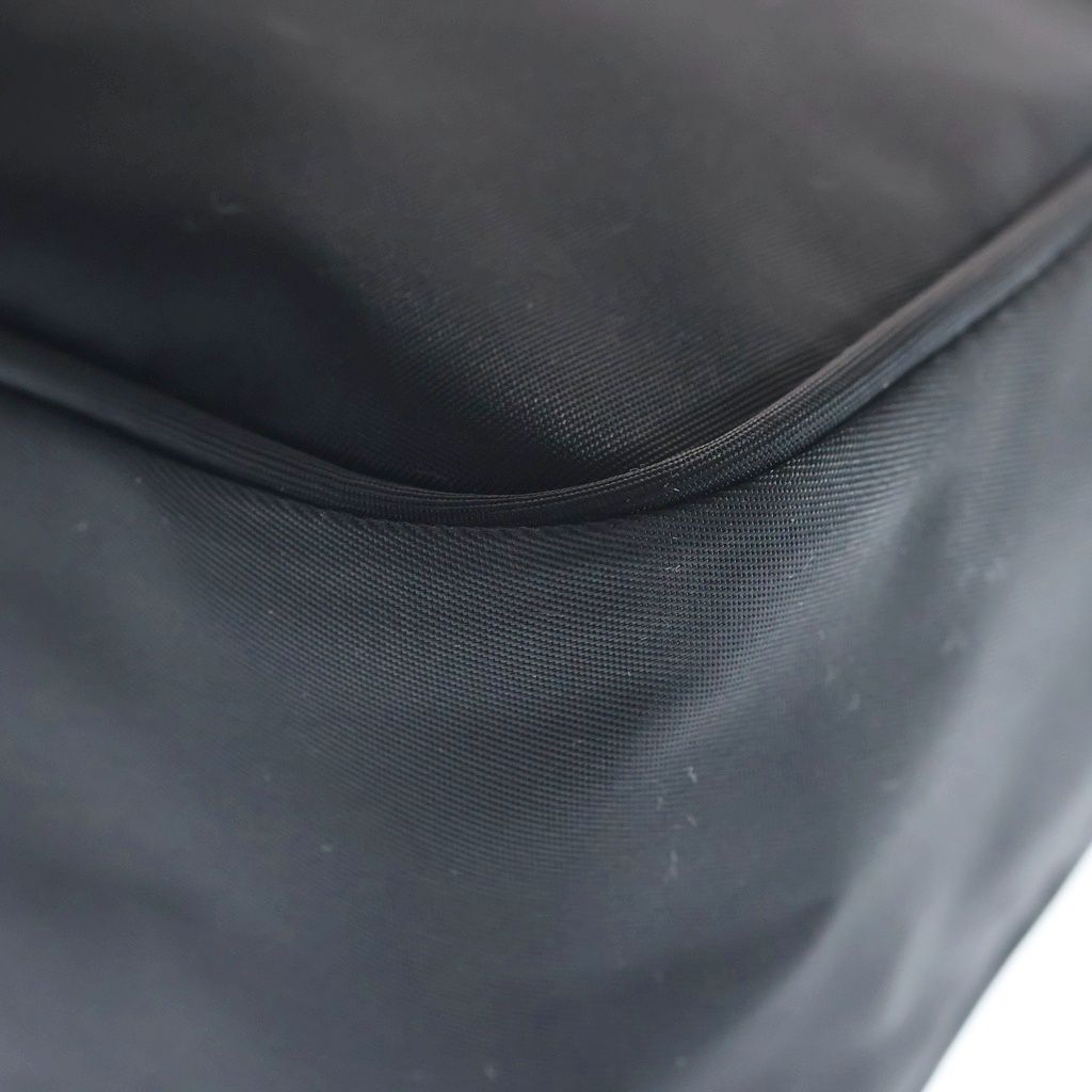 Prada Triangle Logo Re-Nylon Shoulder Bag Black — view 5