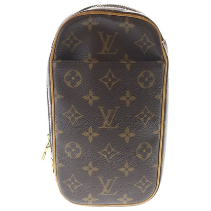 Louis Vuitton Monogram Gange Leather Body Shoulder Bag Brown