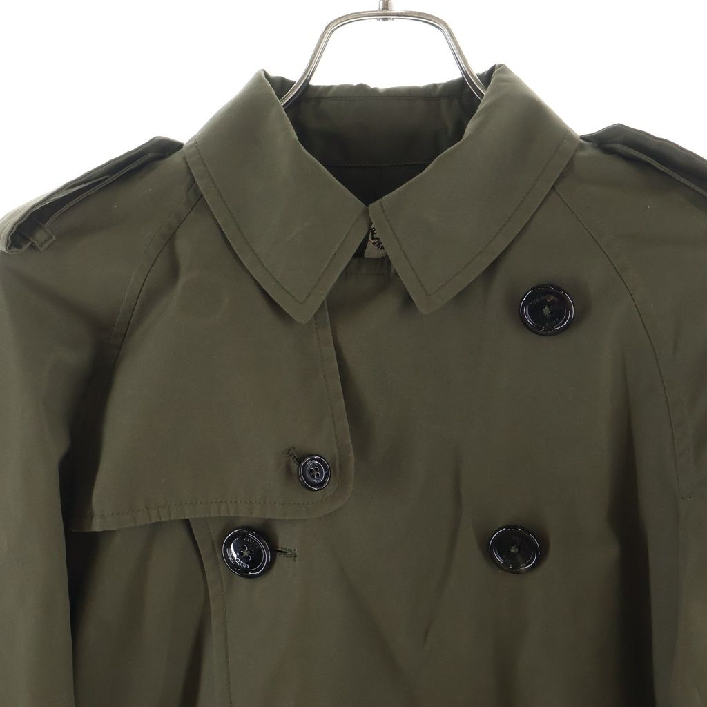 Celine 20 Trench Long Coat Polyester Cotton Khaki 2 M I with SS — view 3