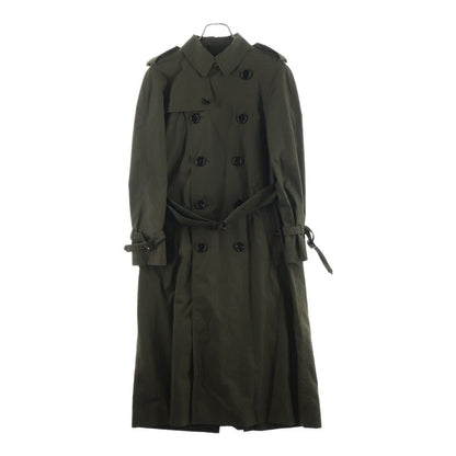 Celine 20 Trench Long Coat Polyester Cotton Khaki 2 M I with SS