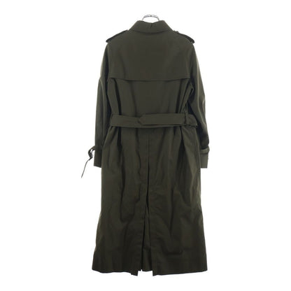 Celine 20 Trench Long Coat Polyester Cotton Khaki 2 M I with SS — view 2