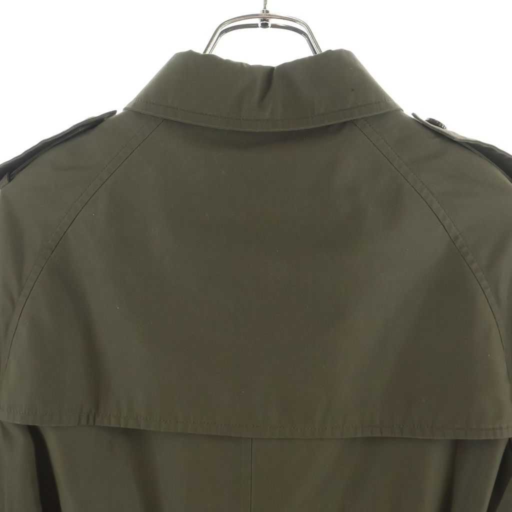 Celine 20 Trench Long Coat Polyester Cotton Khaki 2 M I with SS — view 4