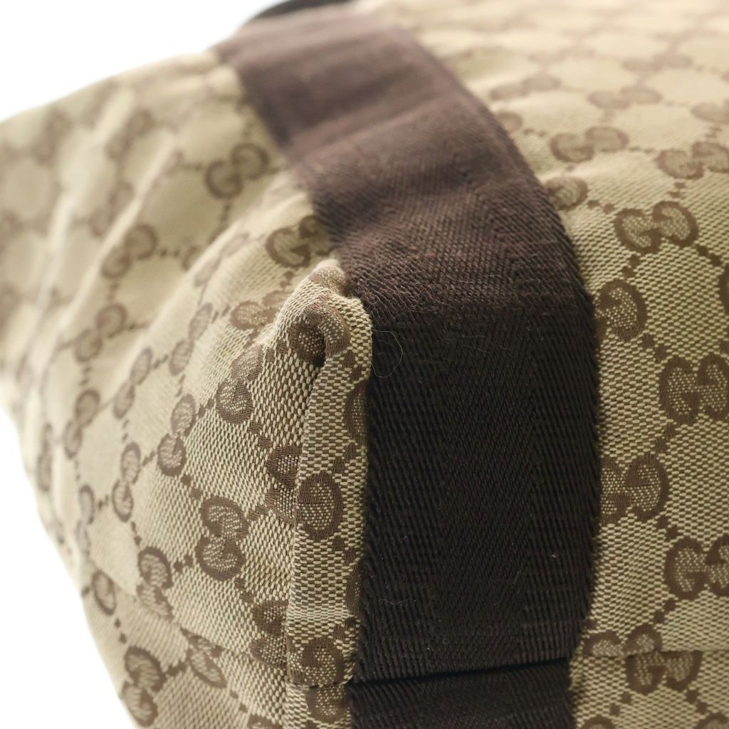 Gucci GG Canvas Allover Hand Tote Brown — view 5