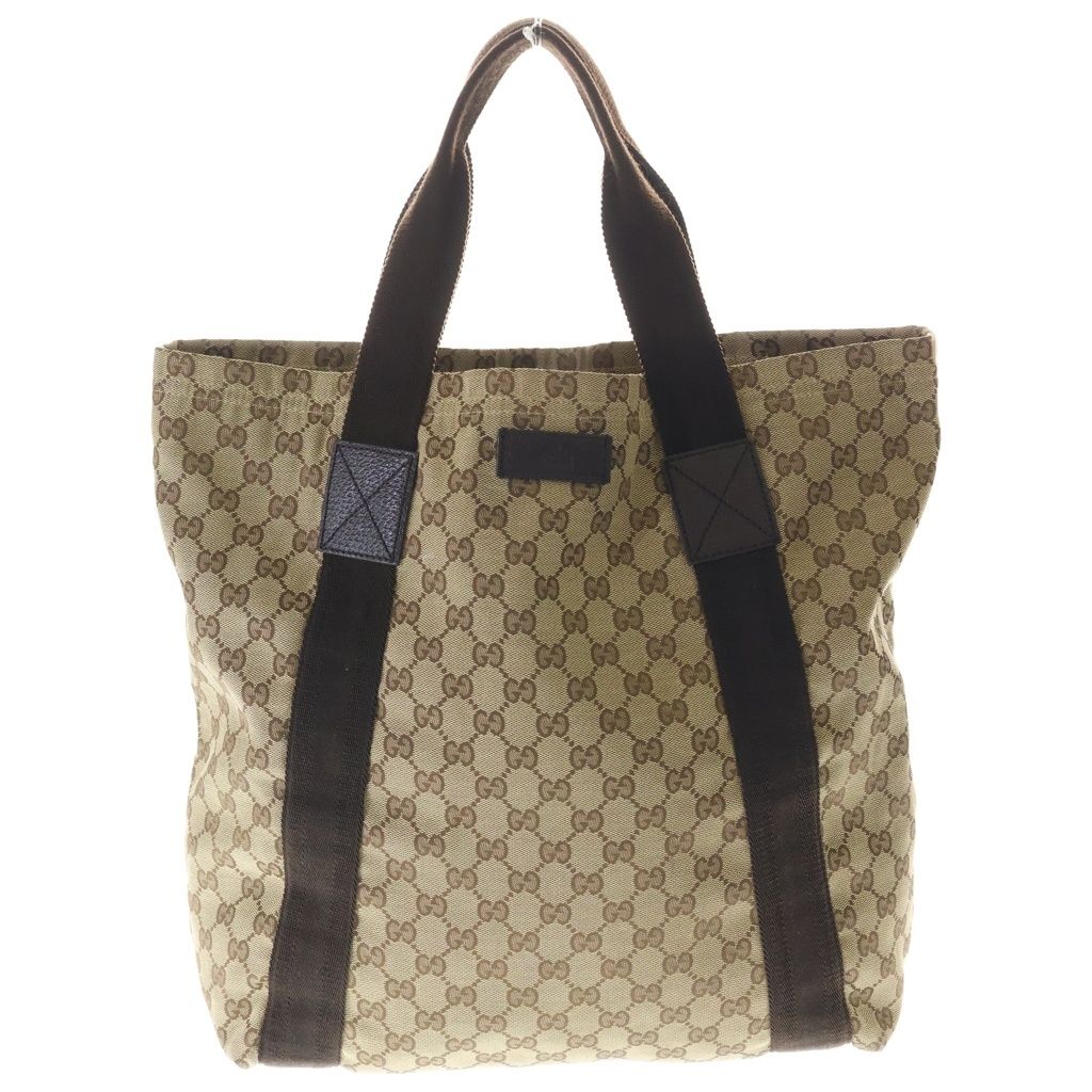 Gucci GG Canvas Allover Hand Tote Brown