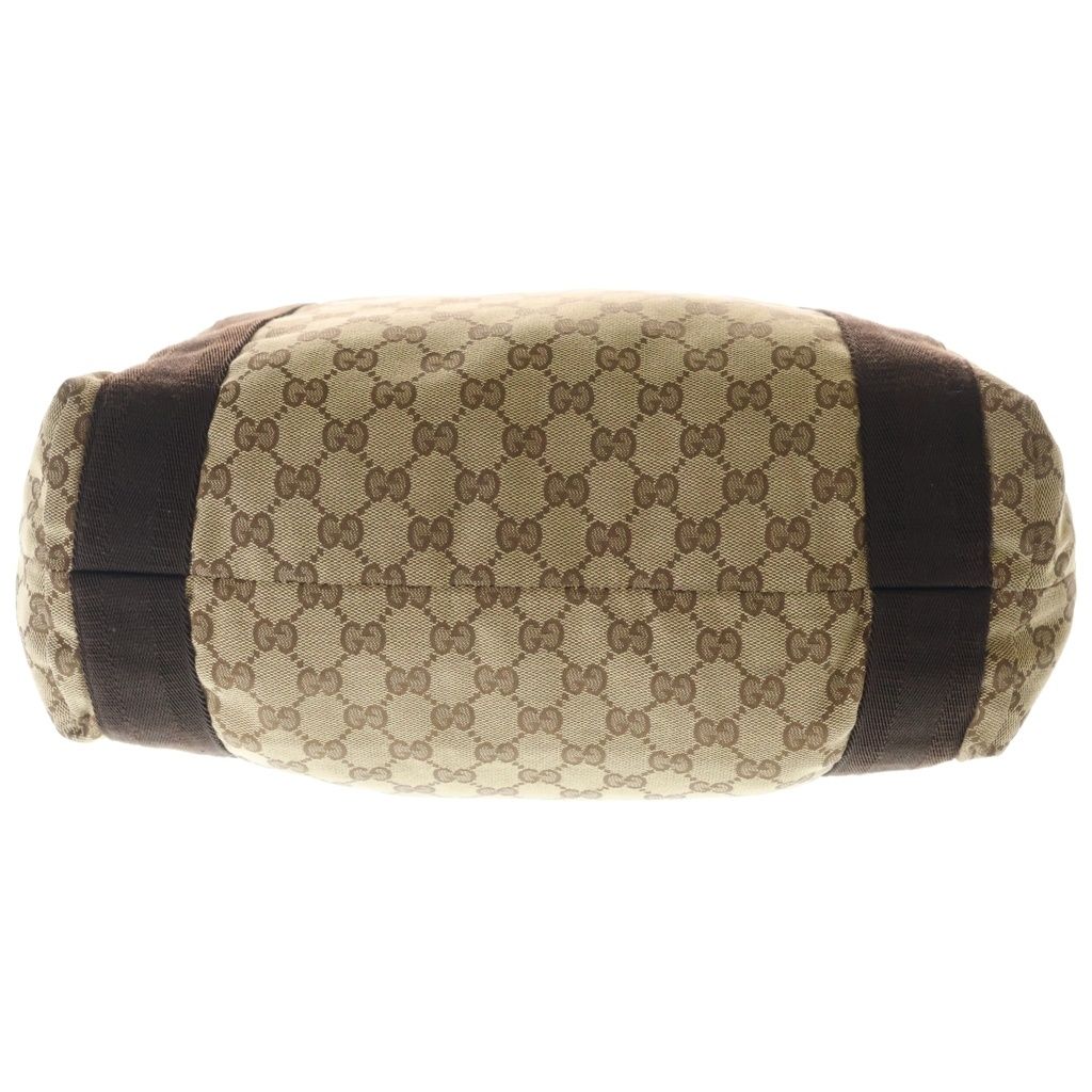 Gucci GG Canvas Allover Hand Tote Brown — view 4