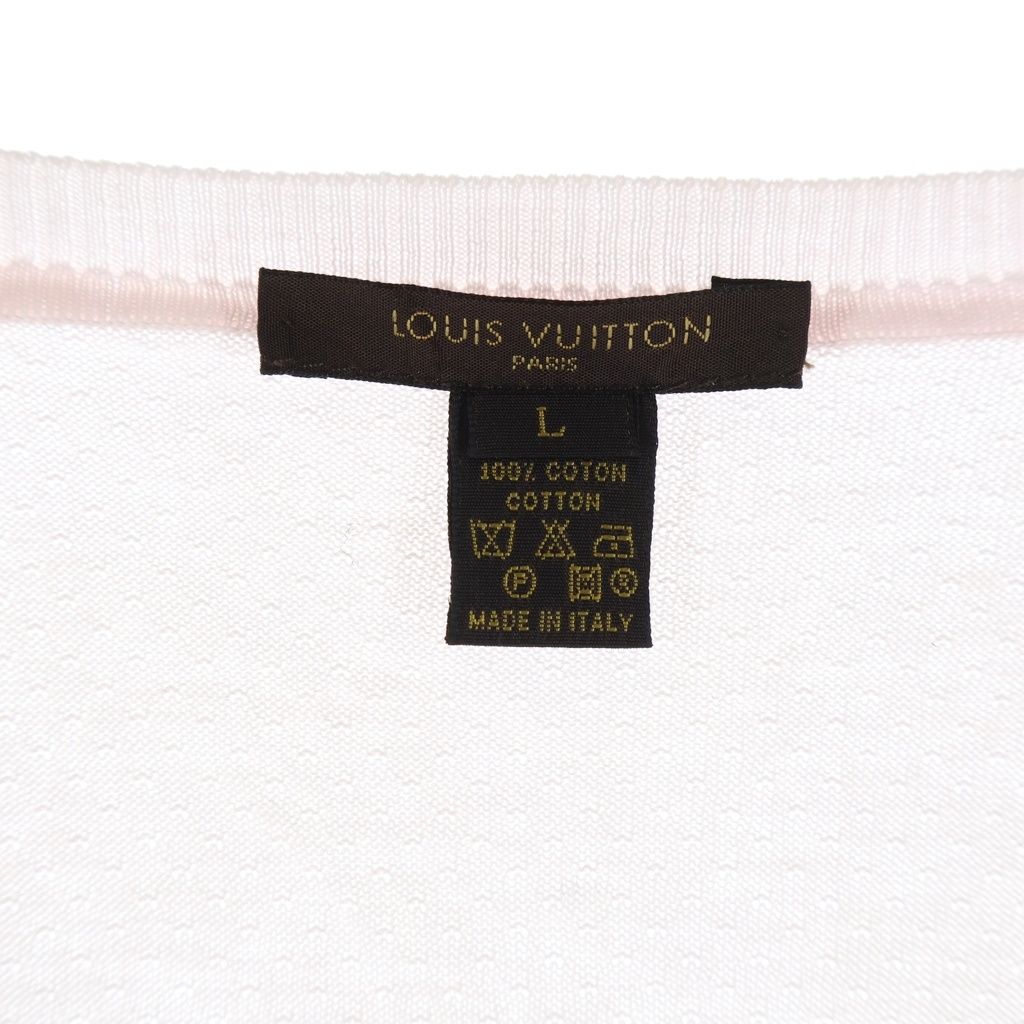 Louis Vuitton LV Logo Monogram Cotton Short Sleeve T-Shirt Pink — view 8