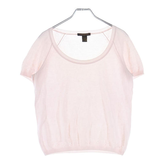 Louis Vuitton LV Logo Monogram Cotton Short Sleeve T-Shirt Pink