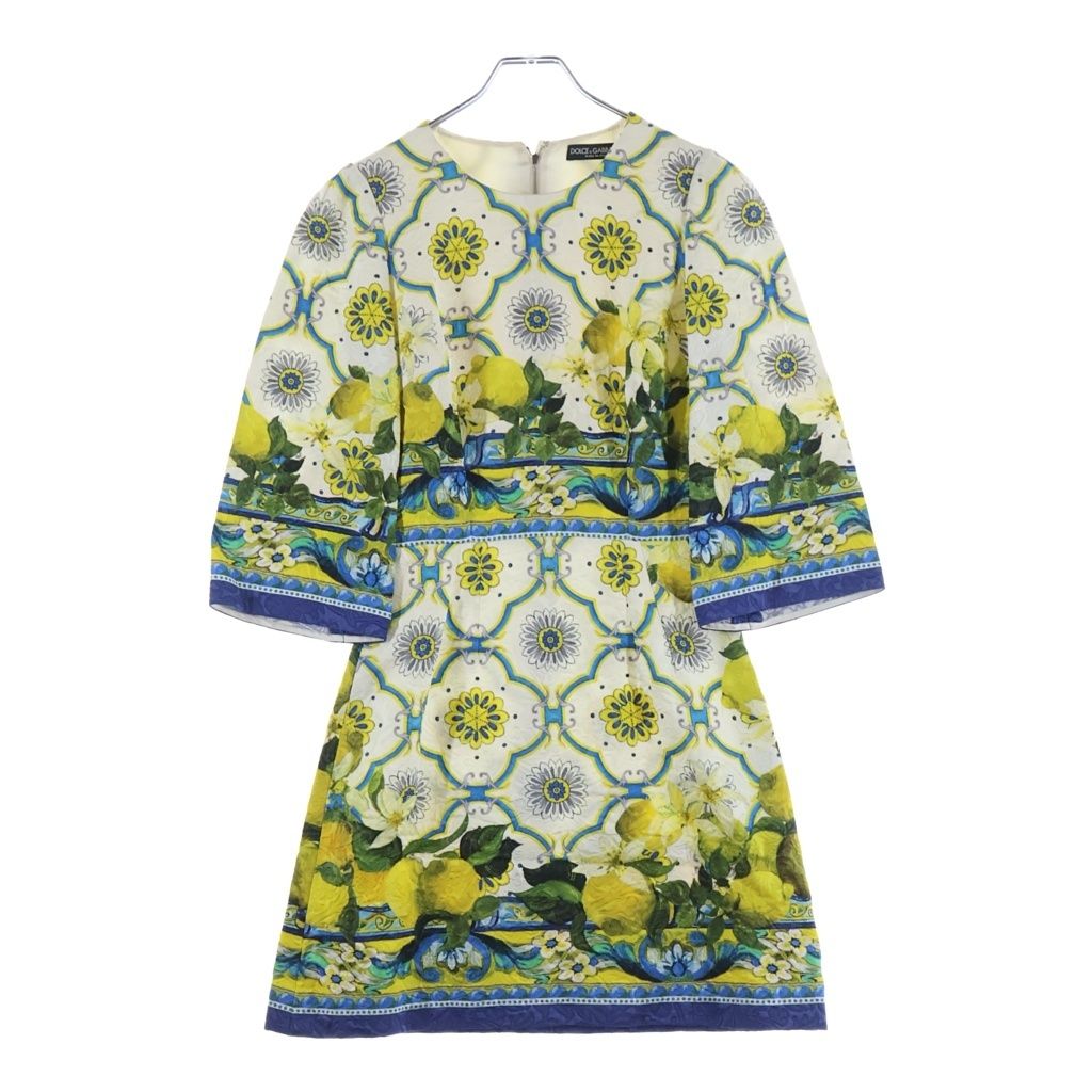 Dolce & Gabbana Floral Silk Mini Dress Multi