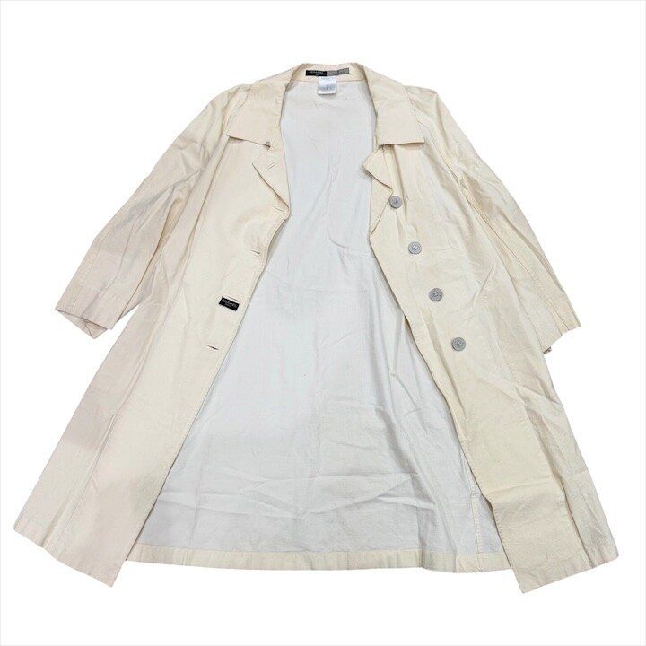 Chanel 99P CC Logo Button Long Coat Ivory — view 5