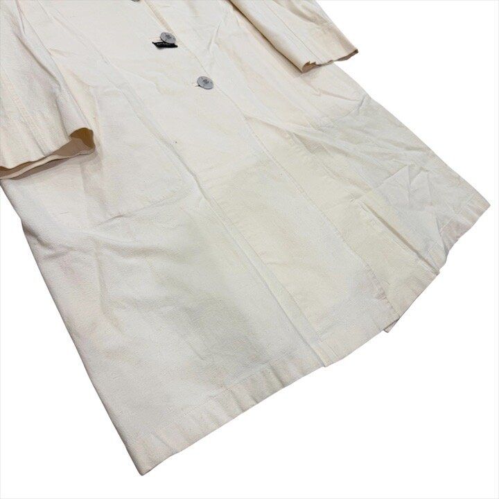 Chanel 99P CC Logo Button Long Coat Ivory — view 3