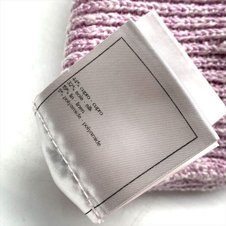 Chanel CC Logo Camellia Button Knit Cardigan Pink Lame — view 6