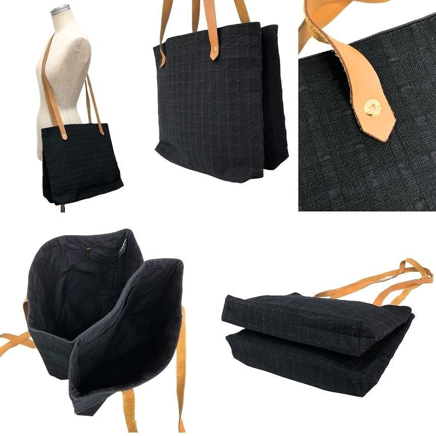 Hermes Amedaba Cabas Posh Tote Shoulder Black — view 2