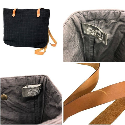 Hermes Amedaba Cabas Posh Tote Shoulder Black — view 3