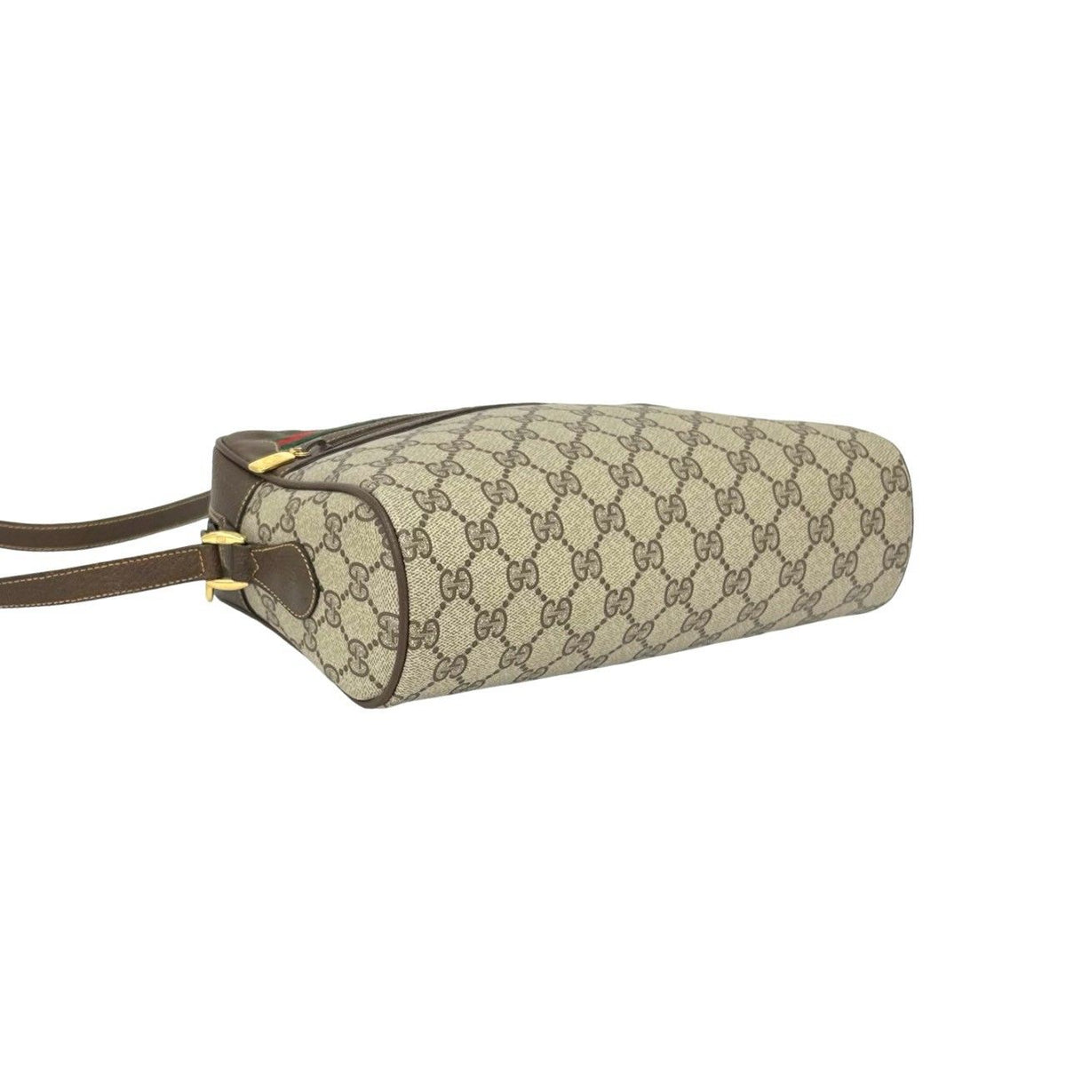 Gucci Vintage Sherry Line GG Logo Pattern Leather Shoulder Bag Crossbody — view 7