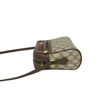 Gucci Vintage Sherry Line GG Logo Pattern Leather Shoulder Bag Crossbody — view 5