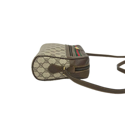 Gucci Vintage Sherry Line GG Logo Pattern Leather Shoulder Bag Crossbody — view 6
