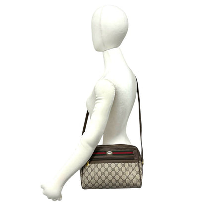 Gucci Vintage Sherry Line GG Logo Pattern Leather Shoulder Bag Crossbody — view 2