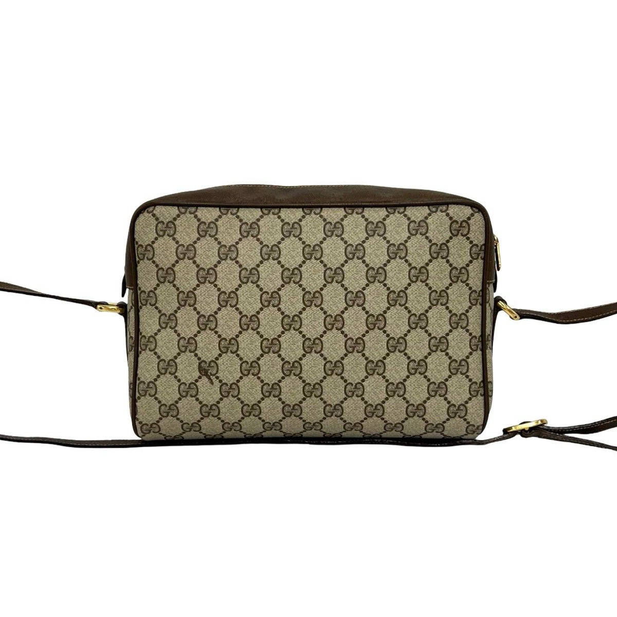 Gucci Vintage Sherry Line GG Logo Pattern Leather Shoulder Bag Crossbody — view 3