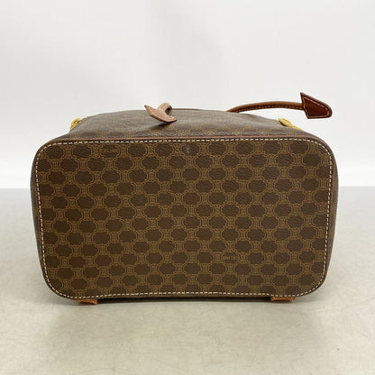 Celine Backpack Macadam Brown Gold — view 3