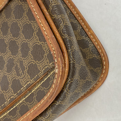 Celine Shoulder Bag Macadam Brown Gold — view 7