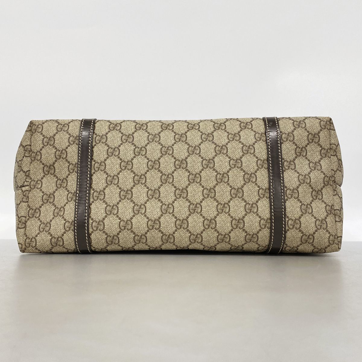 Gucci Tote Bag GG Supreme Brown Champagne Gold — view 3