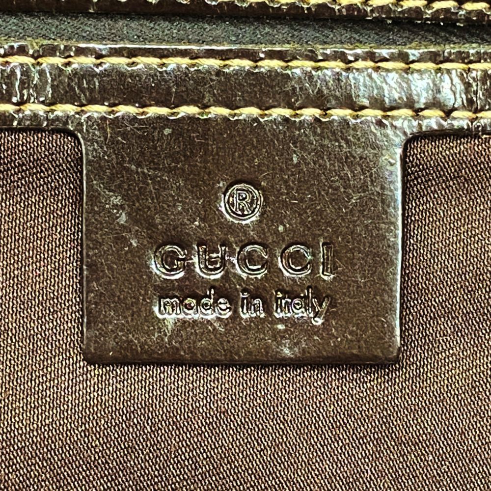 Gucci Tote Bag GG Supreme Brown Champagne Gold — view 5