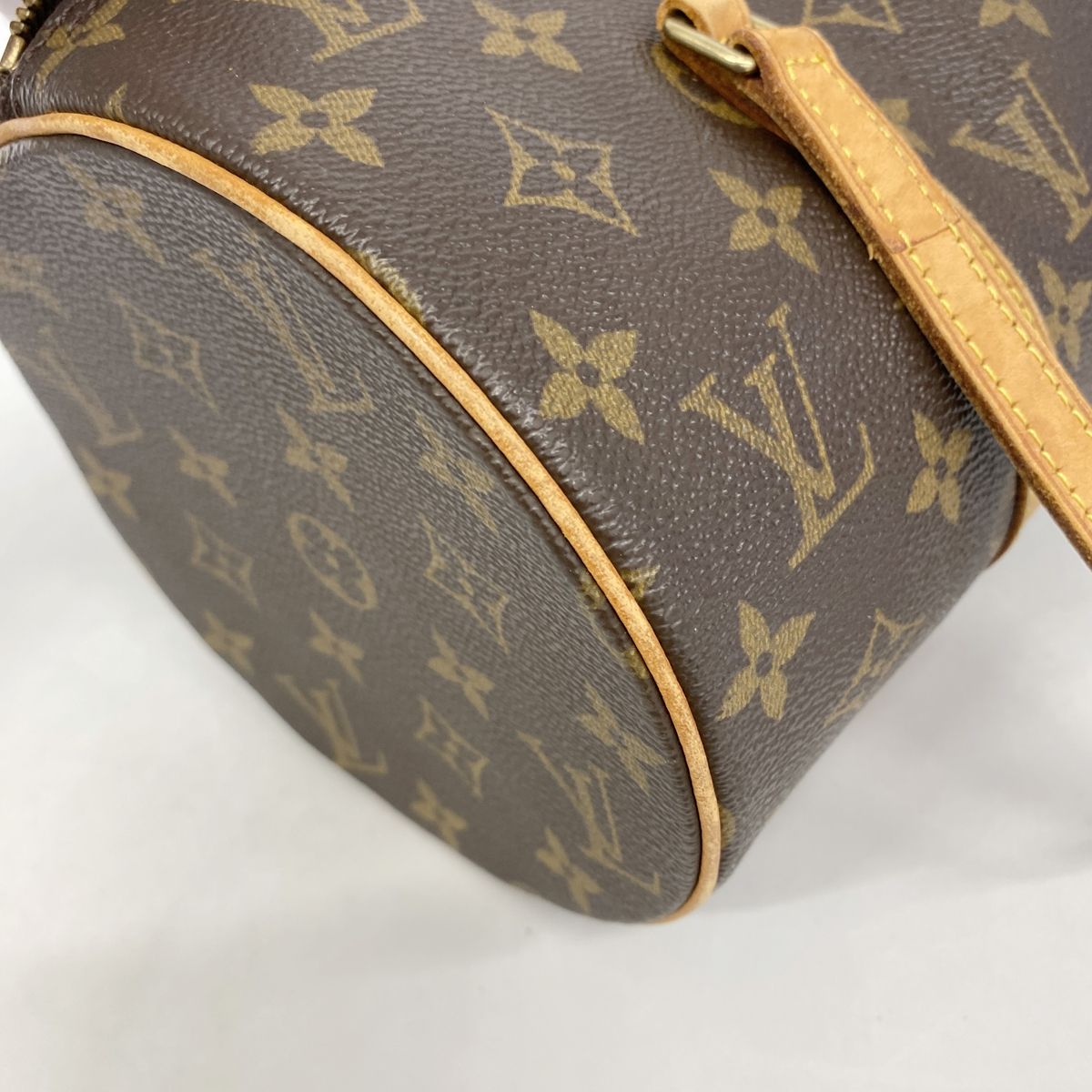 Louis Vuitton Handle Monogram Papillon 30 Brown Handbag — view 6