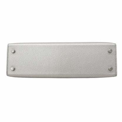 Hermes Handbag Mini Kelly 2 Chevre Chamkila Argent 2-Way Bag — view 3