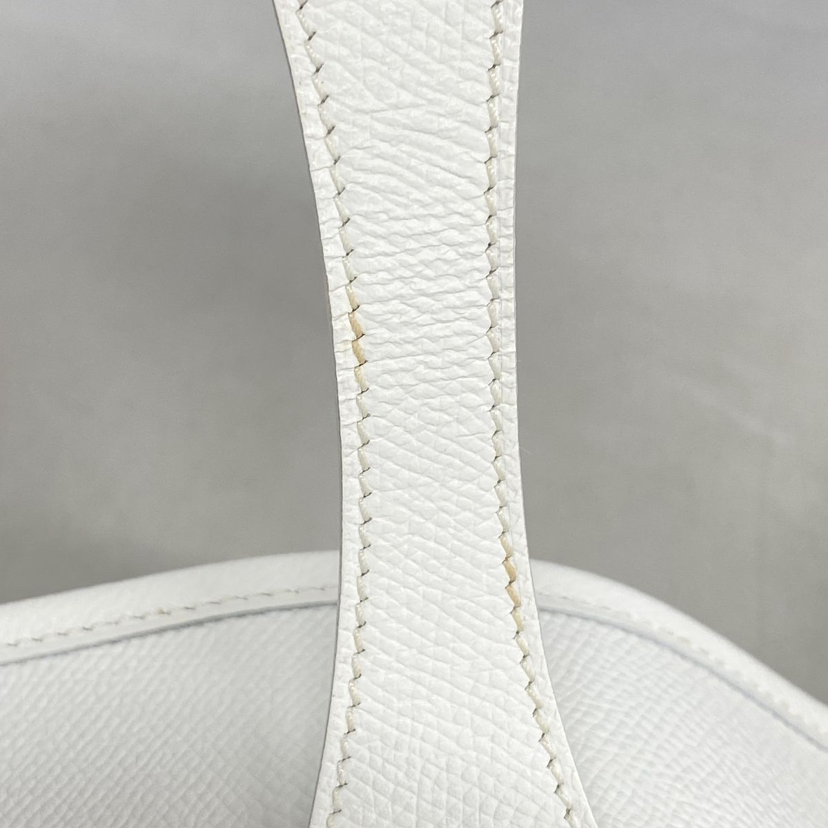 Hermes Shoulder Bag Evelyne 1 PM Veau Epsom White Silver — view 8