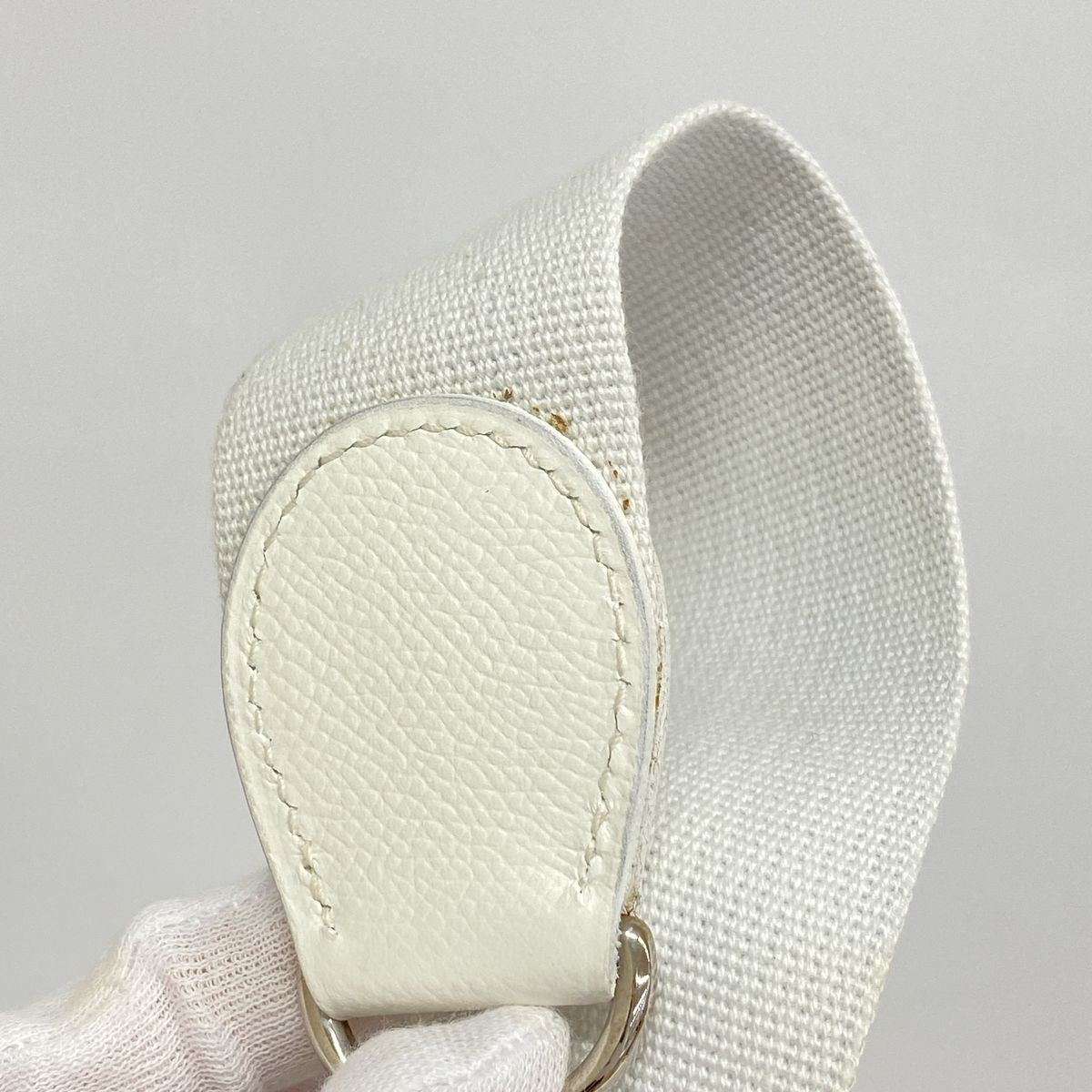 Hermes Shoulder Bag Evelyne 1 PM Veau Epsom White Silver — view 7
