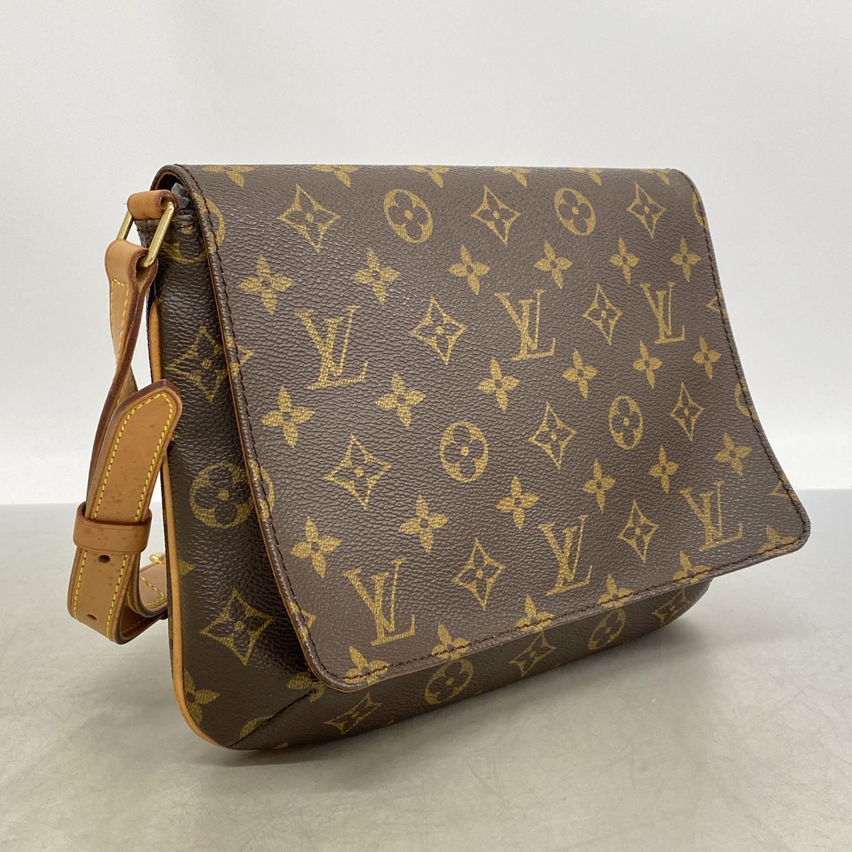 Louis Vuitton Shoulder Bag Monogram Musette Tango Short Strap Brown — view 2